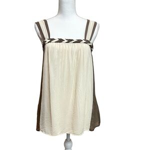 Kensie 100% Silk Braided Tank Top - Size S